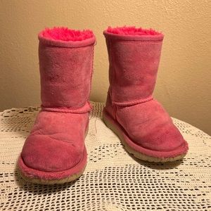 Kids pink UGG boots